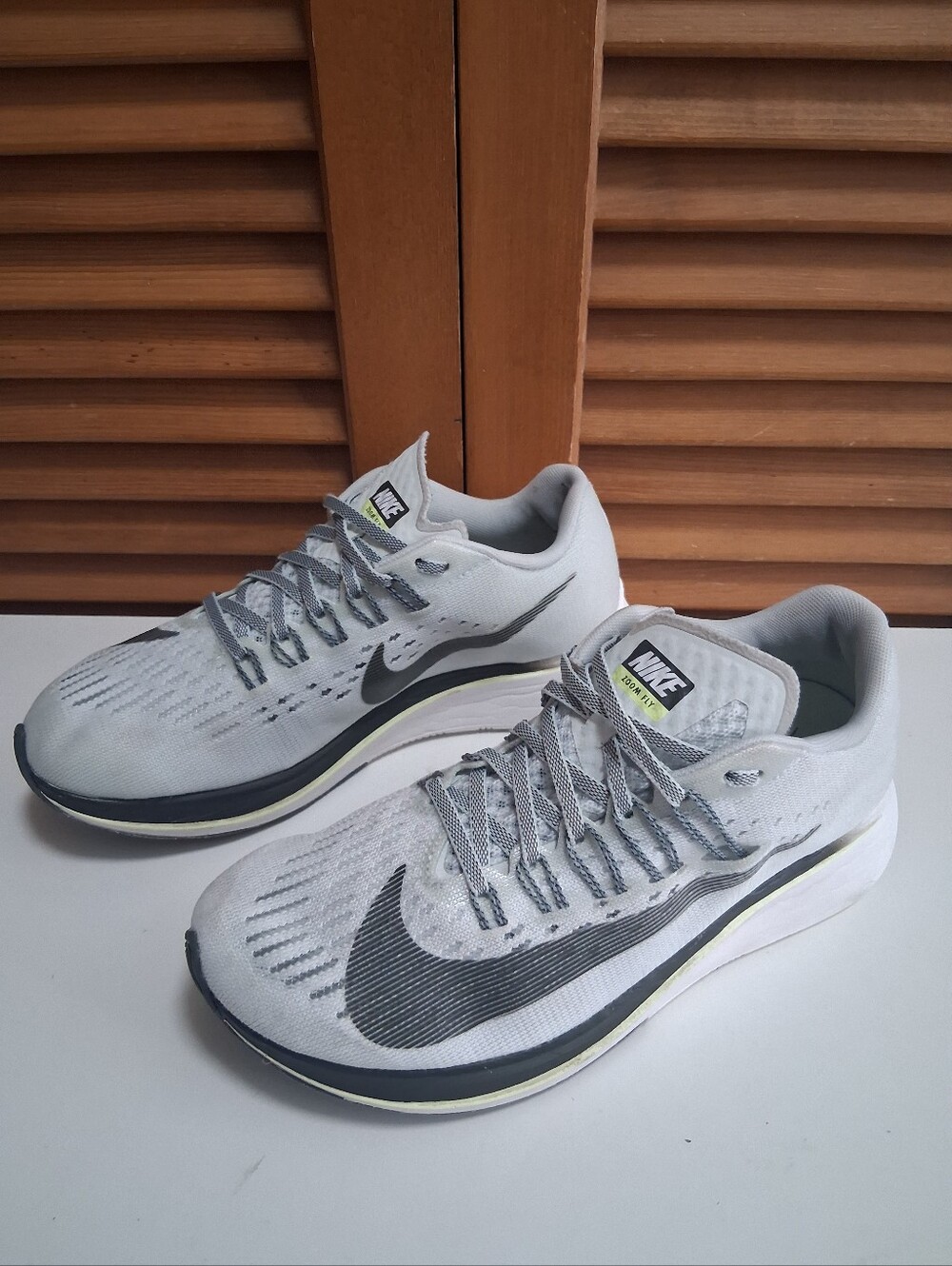 Nike Zoom Fly Barely Grey Light Pumice Women's Running Shoe * Size: 5.5
